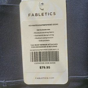 Fabletics - High Wasted Sculpt Knit Pocket Legging - L - NWT